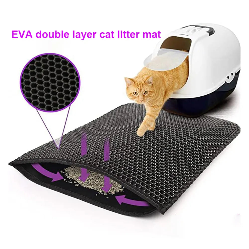 🔥LIMITED-TIME OFFER: 49% DISCOUNT) Anti-Skid Cat Litter Mat - Grab Yours Now!