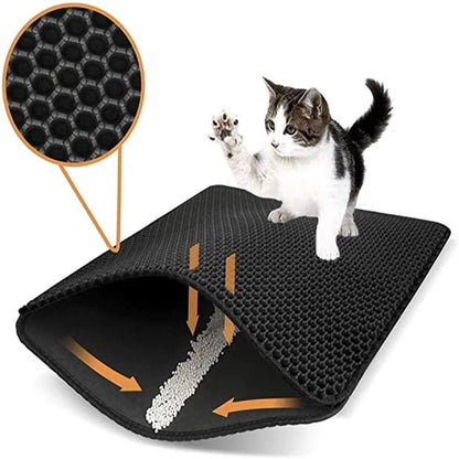 🔥LIMITED-TIME OFFER: 49% DISCOUNT) Anti-Skid Cat Litter Mat - Grab Yours Now!