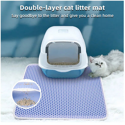 🔥LIMITED-TIME OFFER: 49% DISCOUNT) Anti-Skid Cat Litter Mat - Grab Yours Now!